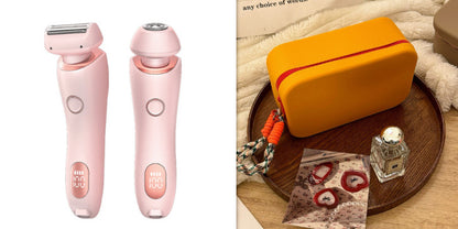 Épilateur pour femmes 2 en 1  Rechargeable par USB, rasoir pour le corps, le visage, les jambes, les aisselles, le Bikini, les mains et le pubis