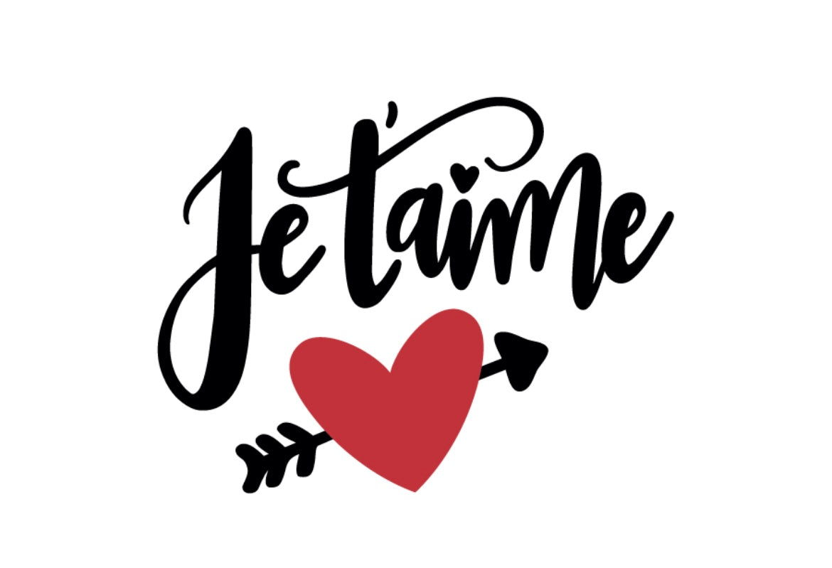 Je t’aime / Carte Cadeau avec amour..