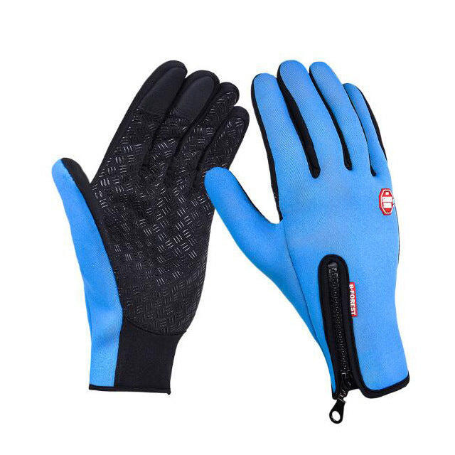 Winter Gloves Touch Screen Riding Motorcycle Sliding Waterproof Sports Gloves With Fleece